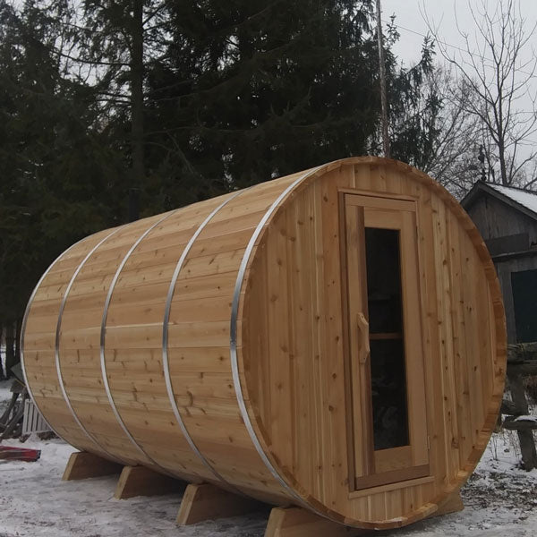 Sauna Knotty Red Cedar Barrel