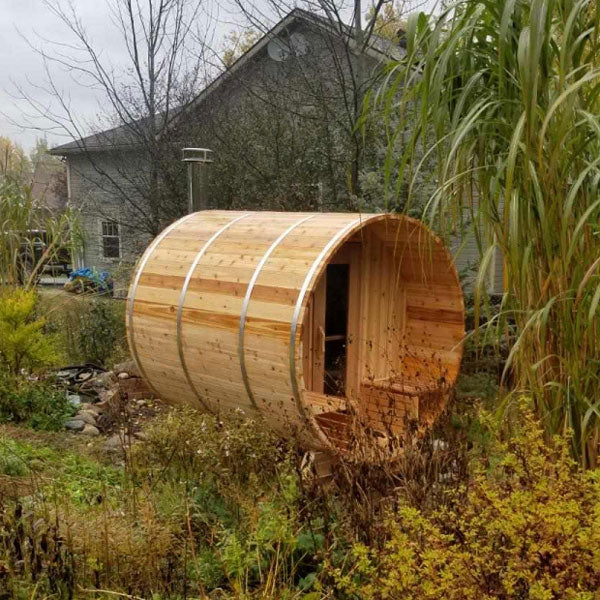 Sauna Knotty Red Cedar Barrel